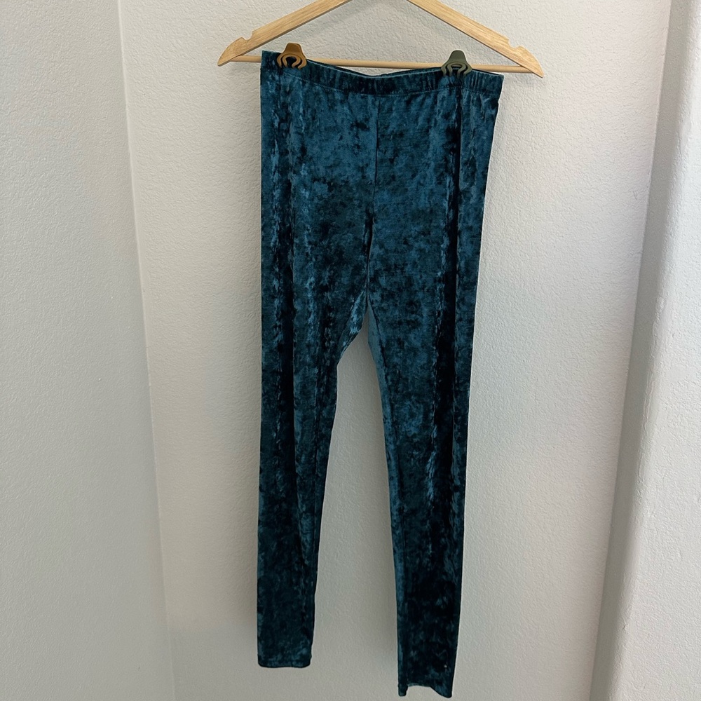 Velvet Teal Leggings